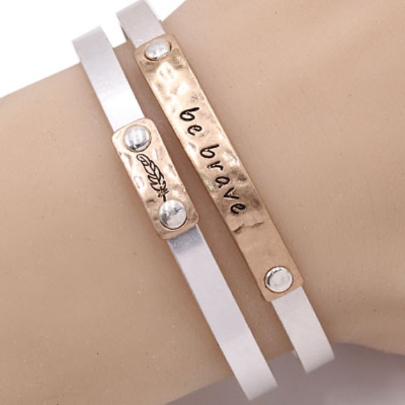 Jewelry - 1-	-BE BRAVE- Cuff Bracelet